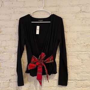 FORMKNIT LONG-SLEEVE WRAP TOP